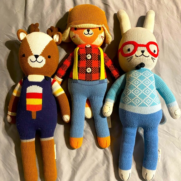 cuddle kind Other - Cuddle + Kind dolls lot fox deer bunny rabbit